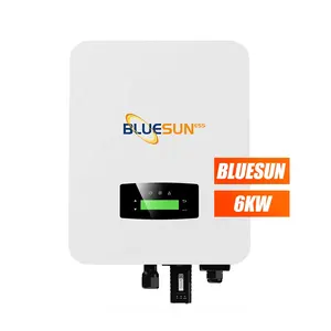 Bluesun uygun maliyetli hibrid güneş inverteri 5kw 48v 6kw kapalı ızgara tek fazlı mppt şarj kontrolörü