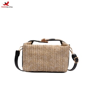 Fashion New Versatile Crossbody <b>Bag</b> Simple <b>Straw</b> Tote <b>Bags</b> Mini Woven Shoulder <b>Bag</b> for Women RTS Bulk Mixed Order - Product Image 1