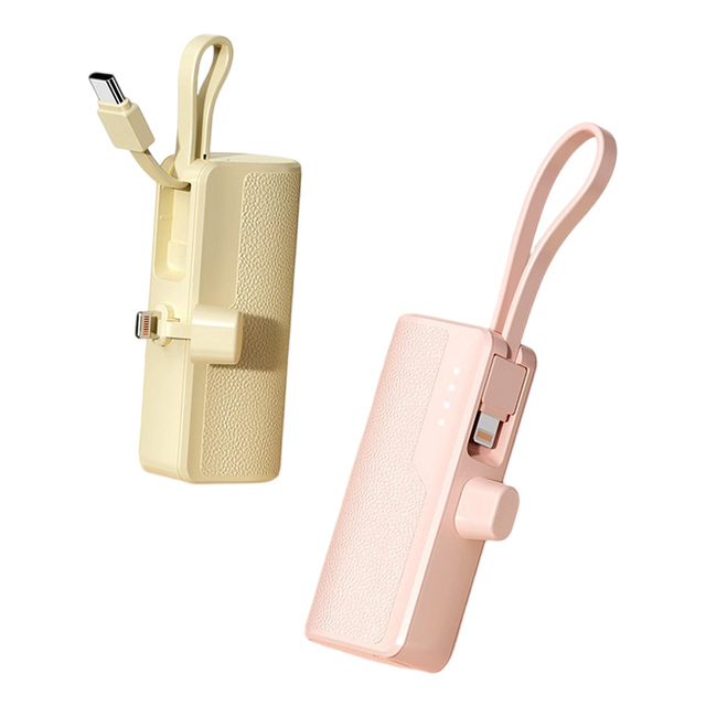 2025 Hot Selling Pocket 5000mah Power Bank 3 in 1 Free  Gift Mini Finger Emergency Capsules Custom Logo Power Bank