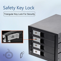 Unestech NAS 4Bay SFF8643 Aluminium Tablett-frei 3,5 Zoll SATA SAS Hot Swap Herdplatte Hdd-Hülle
