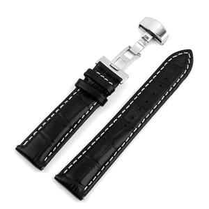 Correa de <span class=keywords><strong>Reloj</strong></span> Delgada de Lujo con Patrón de Bambú en Cuero Genuino, con Cierre de Hebilla, Negra/Azul/Café, Éxito de Ventas en <span class=keywords><strong>AliExpress</strong></span> - Product Image 5