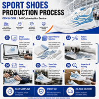 Chaussures de course légères et respirantes en EVA pour hommes - Chaussures de sport tendance en maille à semelle souple pour hommes