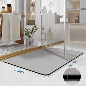 Tapis de bain en terre de diatomée personnalisable, super absorbant, antidérapant et à séchage rapide pour salle de bain - Product Image 2