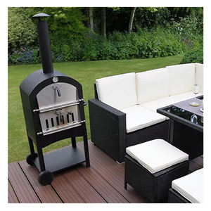 XEOLEO — <span class=keywords><strong>four</strong></span> à pizza Portable pour l'extérieur, pour charbon de bois, gril Portable, en métal noir, appareil à Pizza, au flamme de bois - Product Image 6