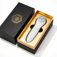 Boîte personnalisée avec couvercle et base, et boîte cadeau noire pour appareil de beauté, en carton robuste