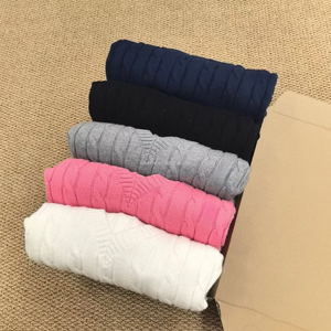 Maglione Pullover da <span class=keywords><strong>Uomo</strong></span> Personalizzato in Misto <span class=keywords><strong>Cotone</strong></span> con Zip, Collo Alto, Logo Ricamato e Lavorazione a Trecce per la Stagione Autunnale - Product Image 2