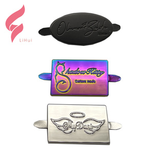 ป้ายยี่ห้อแผ่นโลหะนิกเกิลฟรีโลโก้ออกแบบเองได้เป็นมิตรต่อสิ่งแวดล้อมสำหรับกระเป๋าถือกระเป๋าสตางค์สังกะสีทอง - Product Image 2