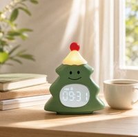 Réveil Lampe Arbre de Noël - Veilleuse USB Rechargeable Créative pour Chambre à Coucher, Cadeau Idéal pour Enfants