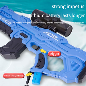 Pistolet à eau électronique en plastique de haute qualité pour enfants, modèle Summer Child's Joy 6606 Thunder Strike, rechargeable par USB - Product Image 6