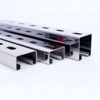 Profilé en C en acier galvanisé Unistrut pour la construction de racks, l'utilisation en appartements et villas
