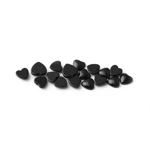 High Quality Nature black onyx gemstone heart stones onyx jewelry canelian agate for Home Decoration
