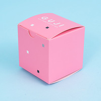 Vente en gros de boîtes de papier d'emballage cosmétique rose de luxe personnalisées marque privée