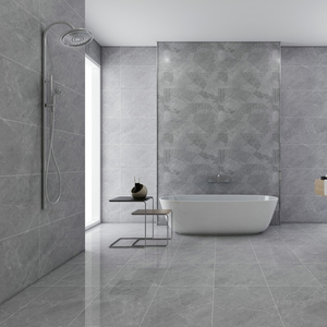 Azulejos de Cerámica con Patrones de Mármol Pulido Esmaltado Gris de 400x800 <span class=keywords><strong>para</strong></span> Cocina y Baño de Villa Moderna, Azulejos <span class=keywords><strong>para</strong></span> Paredes Interiores - Product Image 4
