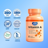 Suplemen Kesehatan Mata & Imunitas Premium Vitamin A 60 Kapsul Non-GMO Label Pribadi OEM/ODM