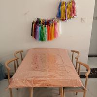 1X2.7m cinta hujan sutra keramik latar belakang balon pesta plastik untuk Bar ulang tahun suasana Promosi perlengkapan pesta