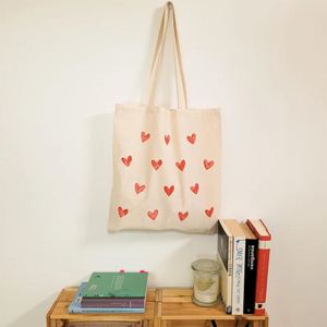 <b>Folding</b> Canvas Tote <b>Bags</b> for Students-Large Capacity Reusable Lightweight Shoulder <b>Bag</b> with Custom Logo for School & Daily Use - Product Image 2