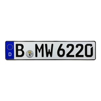 Placa de Matrícula Sueca Personalizada, Reflectante, de Aluminio en Relieve, Número de Coche Europeo, Placa Europea, Fabricante OEM