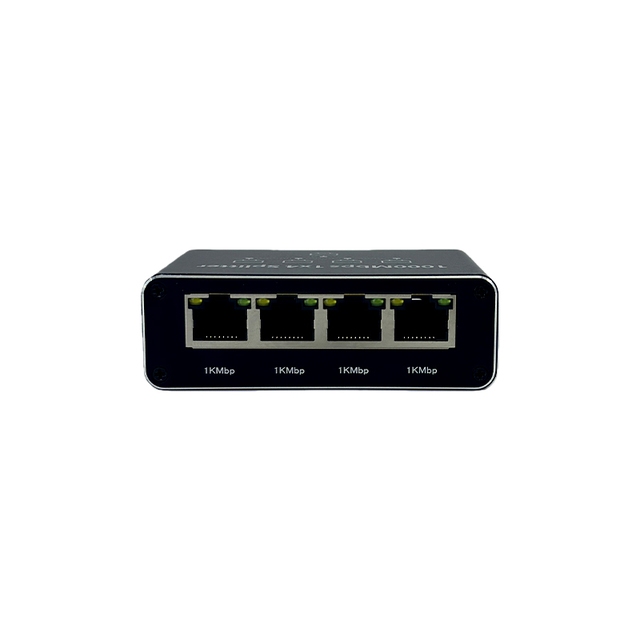 RJ45 POE Network Splitter Adapter 1to4 10/100Mbps with VLAN Support and USB-C Power Cable Working Simultaneously in Stock