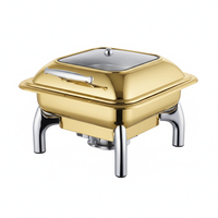 Neues Design Chafing Dish Buffet-Set Kommerzielle Speisenwärmer Buffet-Chafing-Dish Gold Silber Chafing Dishes für Catering