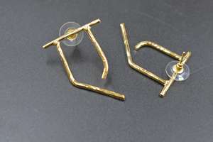 Nueva palabra Hindi, pendiente chapado en oro, joyería de moda en forma redonda para mujeres y niñas - Product Image 4