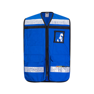 Gilet di Sicurezza ANSI Classe 2 Alta Visibilità con Nastro Riflettente da 5cm e Logo Personalizzato per Lavoratori Stradali - Product Image 5