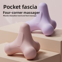 Ballon de massage quadrilatère Choyu Square Model D en TPE 8cm unisexe pour la récupération musculaire de la plante des pieds, le yoga à domicile et le fitness