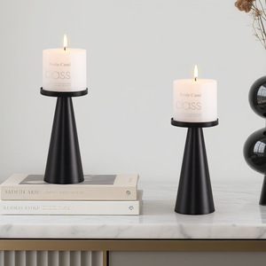 Vela Aromática en Portavelas de Hierro LANJO, Decoración para San Valentín, Cena a la Luz de las Velas, Accesorios para Interiores - Product Image 3