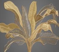 Palmbladeren Beige Crème Muurschildering Bloemen Fotobehang voor Eetkamer Woonkamer Hal Vochtbestendig Behang Woondecoratie