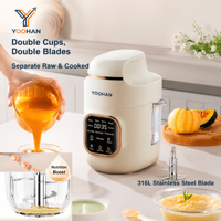 Robot de Cocina para Bebés 5 en 1: Vaporera, Licuadora y Procesador Eléctrico Multifuncional
