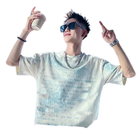 T-shirts personnalisés pour hommes, impression numérique, tricotés, écologiques, séchage rapide, vente chaude, style vintage, hip hop