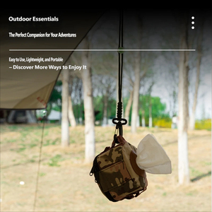 <span class=keywords><strong>Corde</strong></span> tactique d'extérieur faite à la main pour porte-clés, escalade, camping, mousqueton portable, sac d'urgence toutes saisons - Product Image 4
