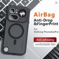 Étui de chargement magnétique sans fil anti-traces de doigts pour Nothing Phone 4A Pro 4B, coque arrière antichoc en PC rigide avec toucher agréable