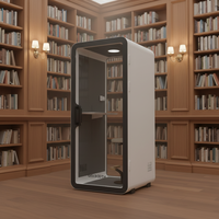 UNIBOOTH Cabines d'intimité insonorisées mobiles et durables en profilés d'aluminium de précision pour hôtels, salles à manger et salons, design moderne, installation rapide