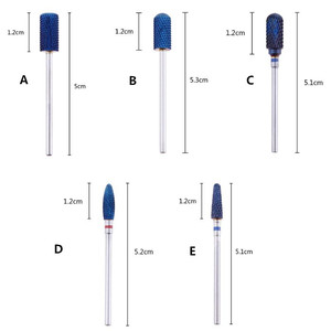 Đầu mài móng hình nón cacbua cao cấp, dụng cụ làm móng điện, mũi khoan 3/32, mũi khoan cacbua thô - Product Image 4