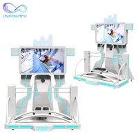 Équipement de jeu de parc d'attractions de réalité virtuelle 9D Vr d'intérieur, Machine de jeu de simulateur de Ski Vr pour le Ski et le surf