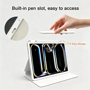 Custodia Magnetica Rimovibile per Tablet iPad 10a Gen 10.2 9.7 <span class=keywords><strong>Air</strong></span> 5/4 Pro 11 12.9, Antiurto in Pelle con Supporto, OEM ODM - Product Image 2