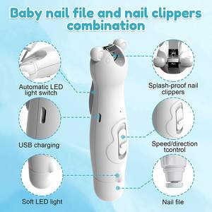 Cortauñas automático <span class=keywords><strong>para</strong></span> bebé, amoladora de <span class=keywords><strong>uñas</strong></span> LED, <span class=keywords><strong>lima</strong></span> de <span class=keywords><strong>uñas</strong></span> recargable, nuevo - Product Image 5