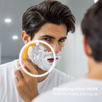 Miroir LED intelligent mural étanche et anti-explosion de 4836 pouces avec capteur tactile pour hôtel 5 étoiles