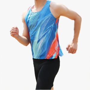 Débardeur de sport respirant en maille pour homme, idéal pour la course en extérieur et le marathon - Product Image 1