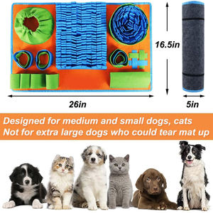 Tapis de reniflage pour chien de compagnie, tapis de recherche de nourriture pour l'alimentation, jouet interactif de puzzle, alimentation lente, entraînement à l'odeur, tapis de reniflage olfactif pour chiens - Product Image 2