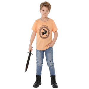 Costume Percy Jackson, t-shirt orange pour garçons, tenue de fête d'Halloween sur le thème du camp demi-sang - Product Image 5