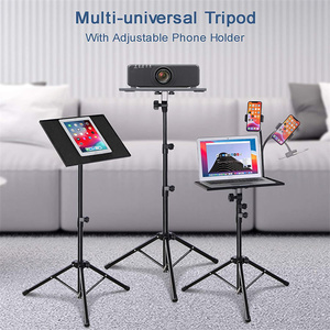 <span class=keywords><strong>Support</strong></span> pour ordinateur portable réglable en hauteur 160 cm, trépied polyvalent pour ordinateur portable, projecteur, haut-parleur avec sac de transport - Product Image 2