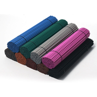 Remplacement coloré parfumé arôme parfum Polyester Reed bâtons bâtons rotin 50cm Reed diffuseur