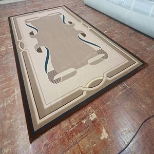 Alfombra con mechones a mano de lujo personalizada, Alfombra de diseño moderno con patrón abstracto para sala de estar hecha a máquina - Product Image 4