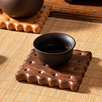 Sous-verre en bois massif pour tasses et mugs, tapis résistant à la chaleur, pour la décoration de table à manger