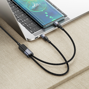 U139 <span class=keywords><strong>HOCO</strong></span> 100W 2 in 1 USB Type C <span class=keywords><strong>สาย</strong></span> PD <span class=keywords><strong>ชาร์จ</strong></span>เร็ววันที่สำหรับ poco Xiaomi Samsung USB C <span class=keywords><strong>สาย</strong></span>สำหรับ applebook Air - Product Image 6