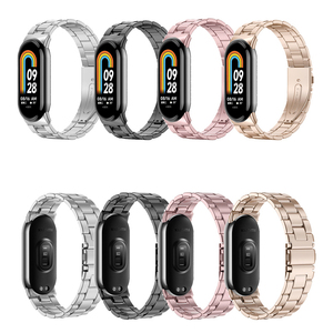 BEEFLYPOWER Correa de Repuesto de Acero Inoxidable para Mi Band 8, Pulsera Metálica para <span class=keywords><strong>Xiaomi</strong></span> Smart Band 8 9 10, Más Vendida - Product Image 3