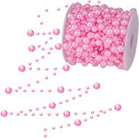 Guirlande de perles en plastique blanc ivoire pour décorations de Noël, rouleau de draperies, emballage cadeau, cheminée, fournitures en vrac pour fêtes, directement de l'usine