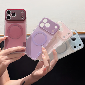เคสโทรศัพท์มือถือแบบแม่เหล็กไล่เฉดสีด้าน สำหรับ iPhone 17 14 15 16 Pro Max รองรับการชาร์จไร้สาย ป้องกันการกระแทก - Product Image 3