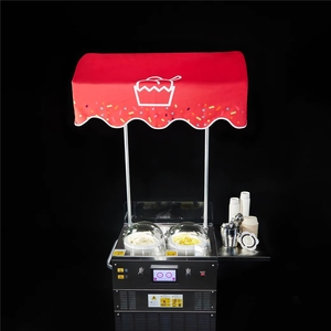 Gelato Pro V2 Chariot Commercial Professionnel pour la Production de Glaces, <span class=keywords><strong>2</strong></span> Saveurs, Yaourt, Sorbet, Congélateur par Lots, Refroidissement par Air, <span class=keywords><strong>2</strong></span> Poudres Glacées, Eau - Product Image 5